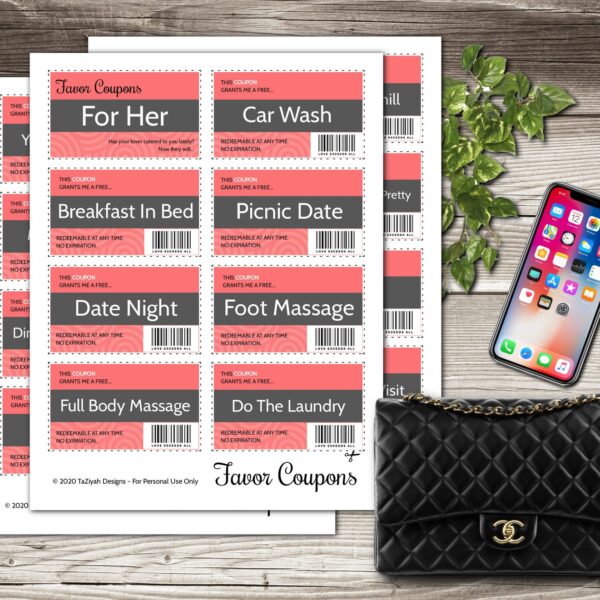 Favor Coupons for Her