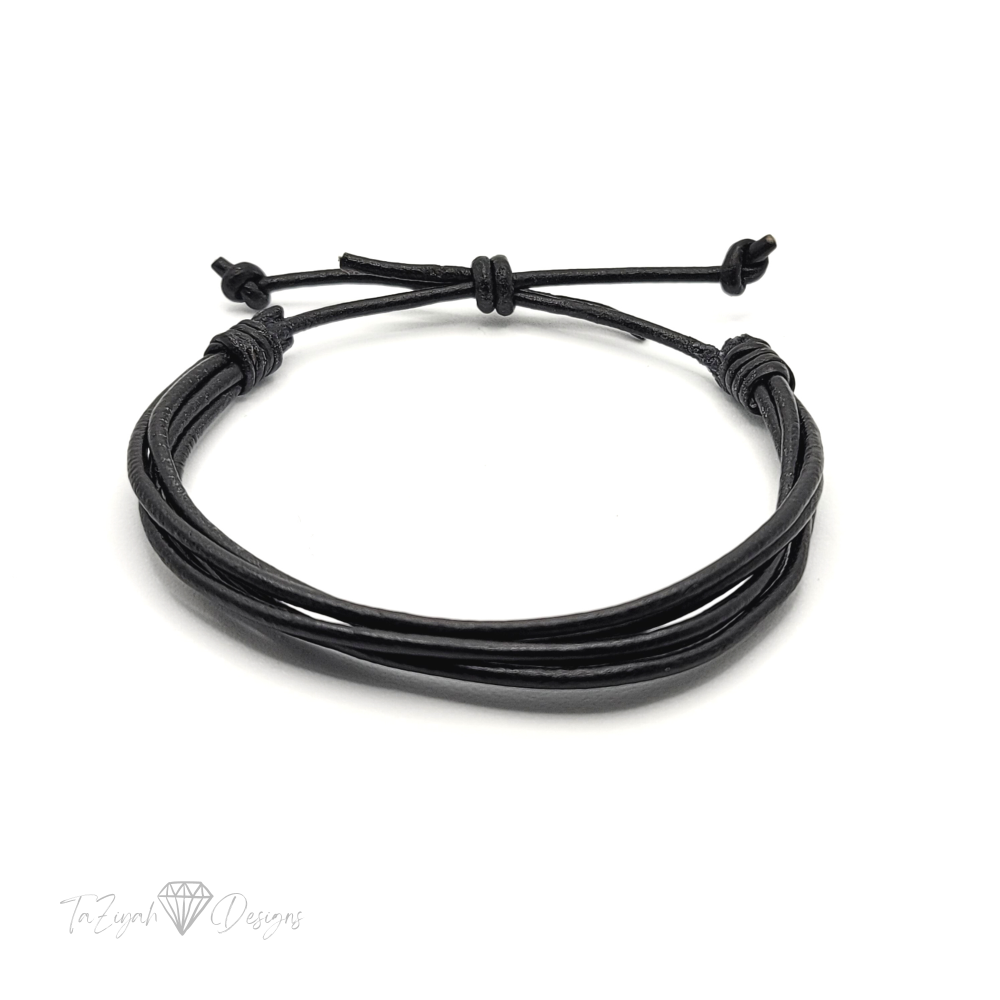 Adjustable Leather Rope Bracelet – TaZiyah Designs